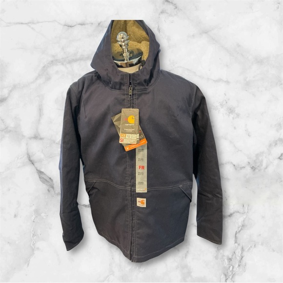Carhartt Jackets & Blazers - Carhartt FR Womens 2XL Full Swing Hooded Sherpa Lined Jacket Quick Duck Coat NWT